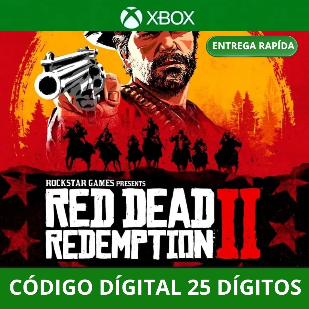 RED DEAD REDEMPTION 2 XBOX ONE/SERIES Código 25 Digítos Região
