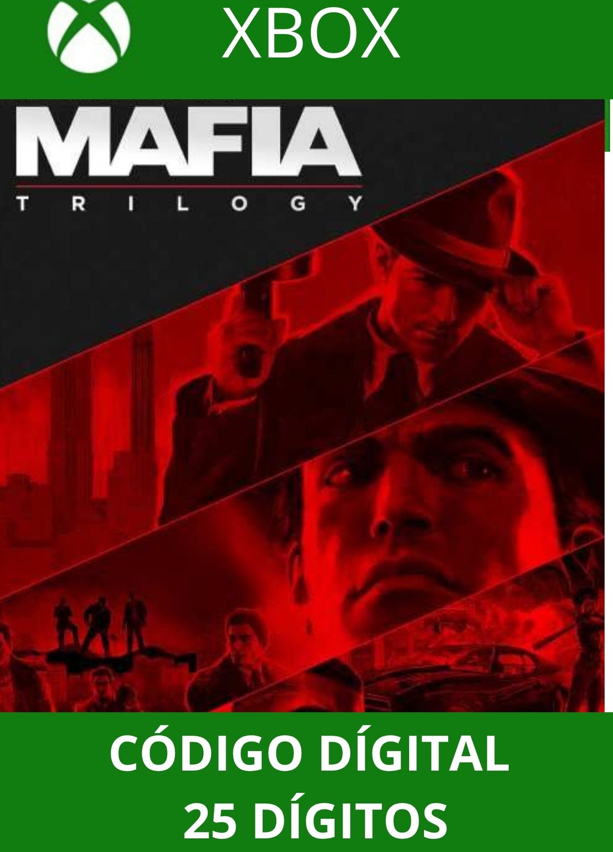 Mafia 1 2 3: Trilogy definitive edition XBOX ONE/SERIES Código 25 Digítos Região