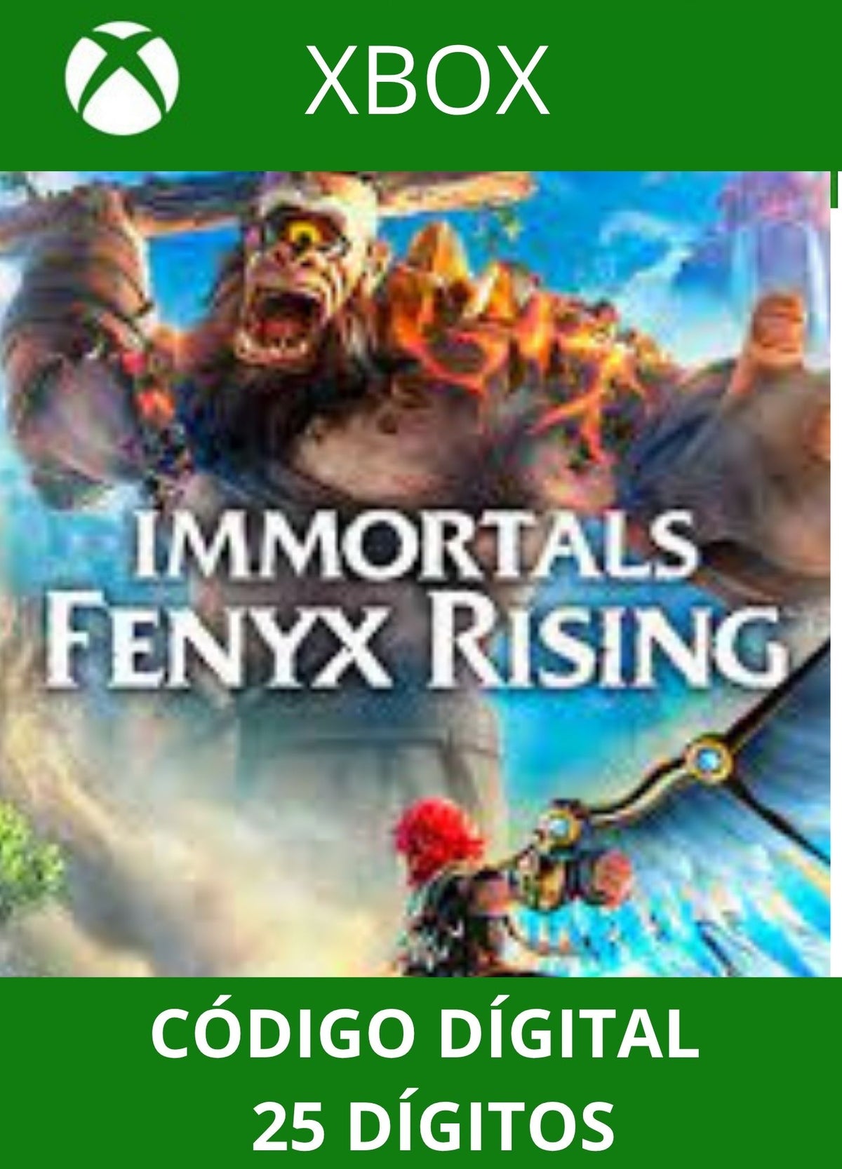 Immortals Fenyx Rising XBOX ONE/SERIES Código 25 Digítos Região
