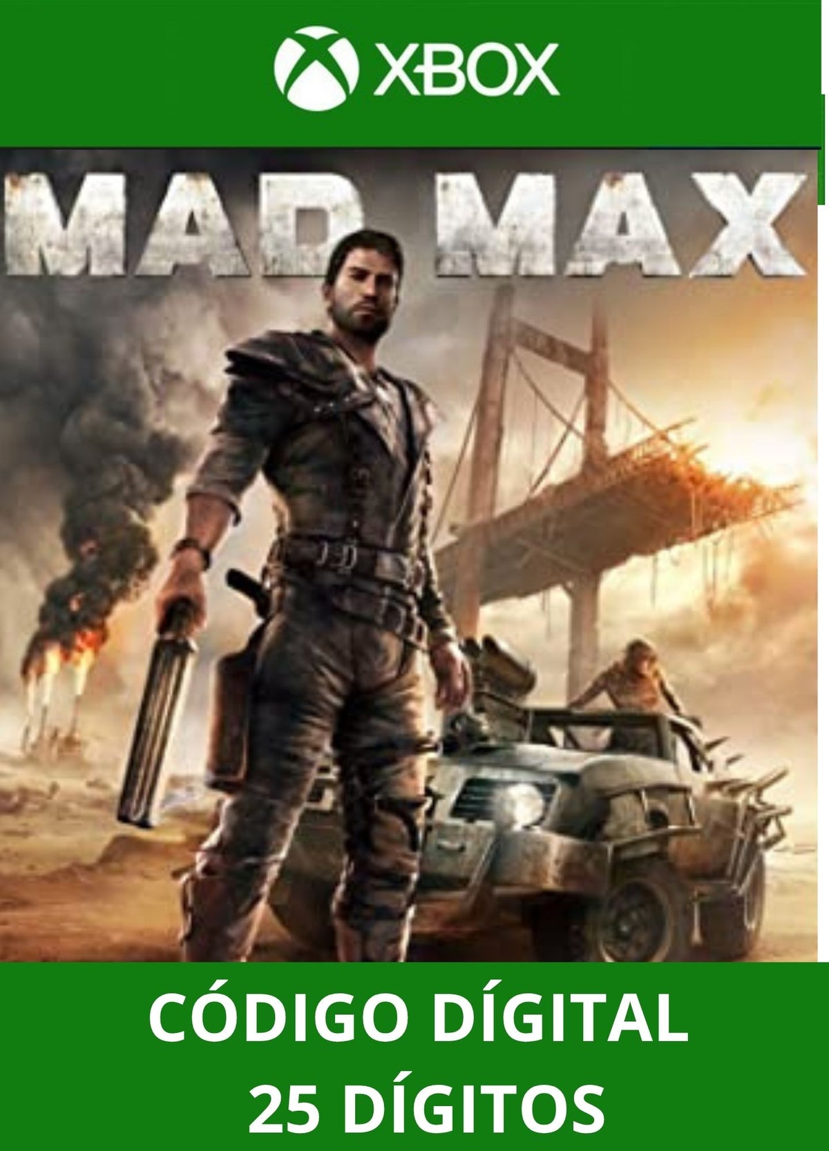 Mad Max - XBOX ONE/SERIES Código 25 Digítos Região