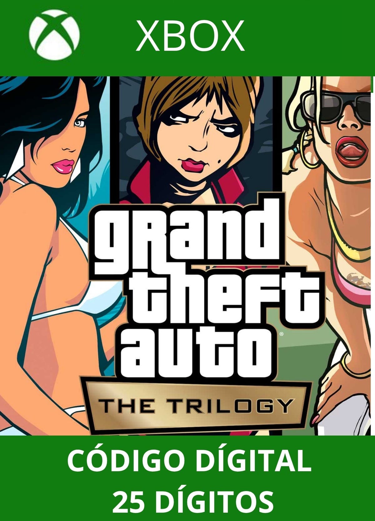 GTA Grand Theft Auto: The Trilogy - The Definitive Edition XBOX ONE/SERIES Código 25 Digítos Região