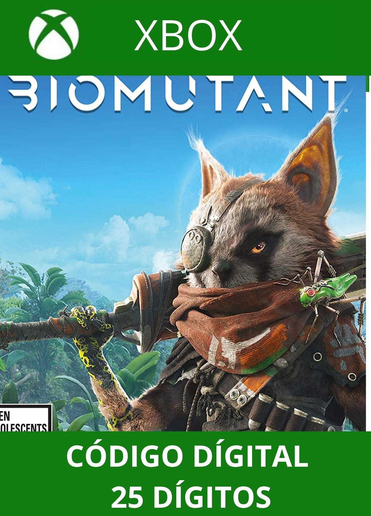 Biomutant XBOX ONE/SERIES Código 25 Digítos Região
