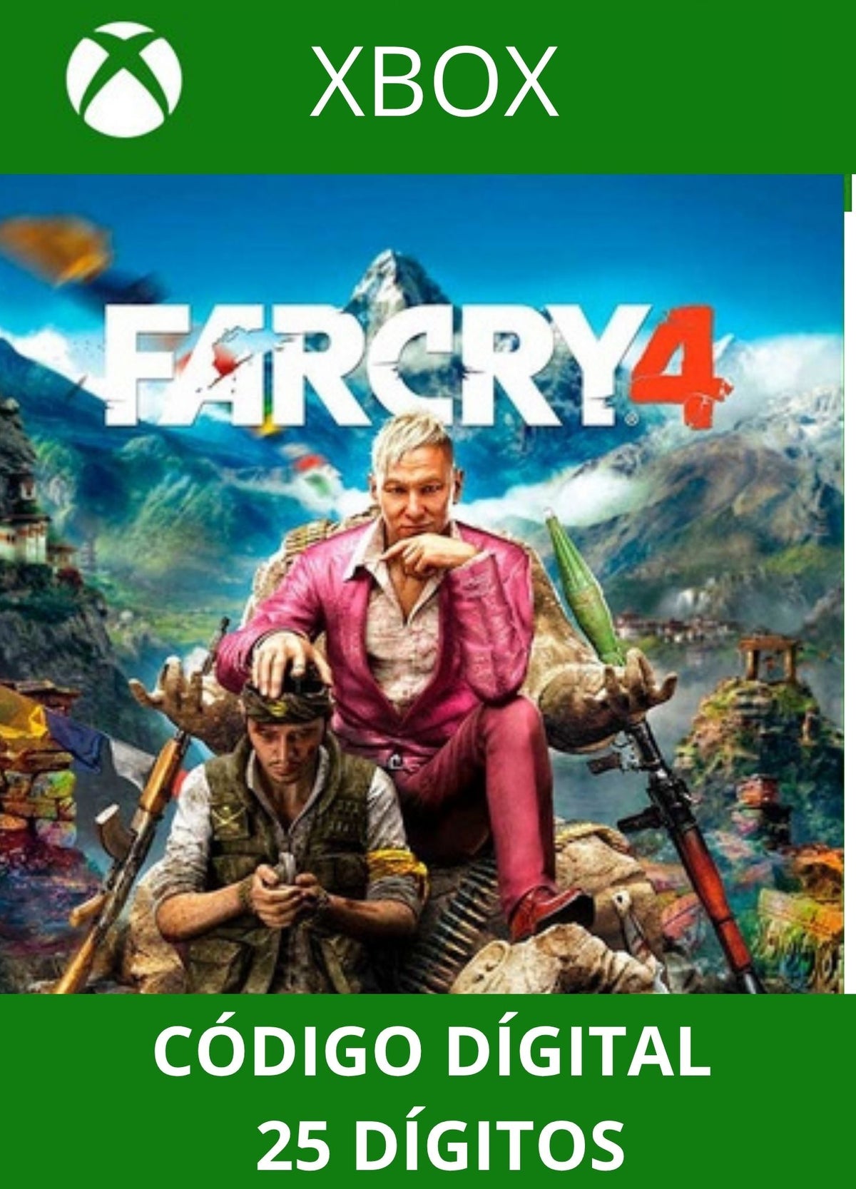 Far Cry 4 - XBOX ONE/SERIES Código 25 Digítos Região