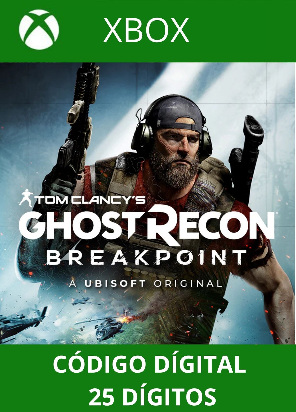 GHOST RECON BREAKPOINT XBOX ONE/SERIES Código 25 Digítos Região