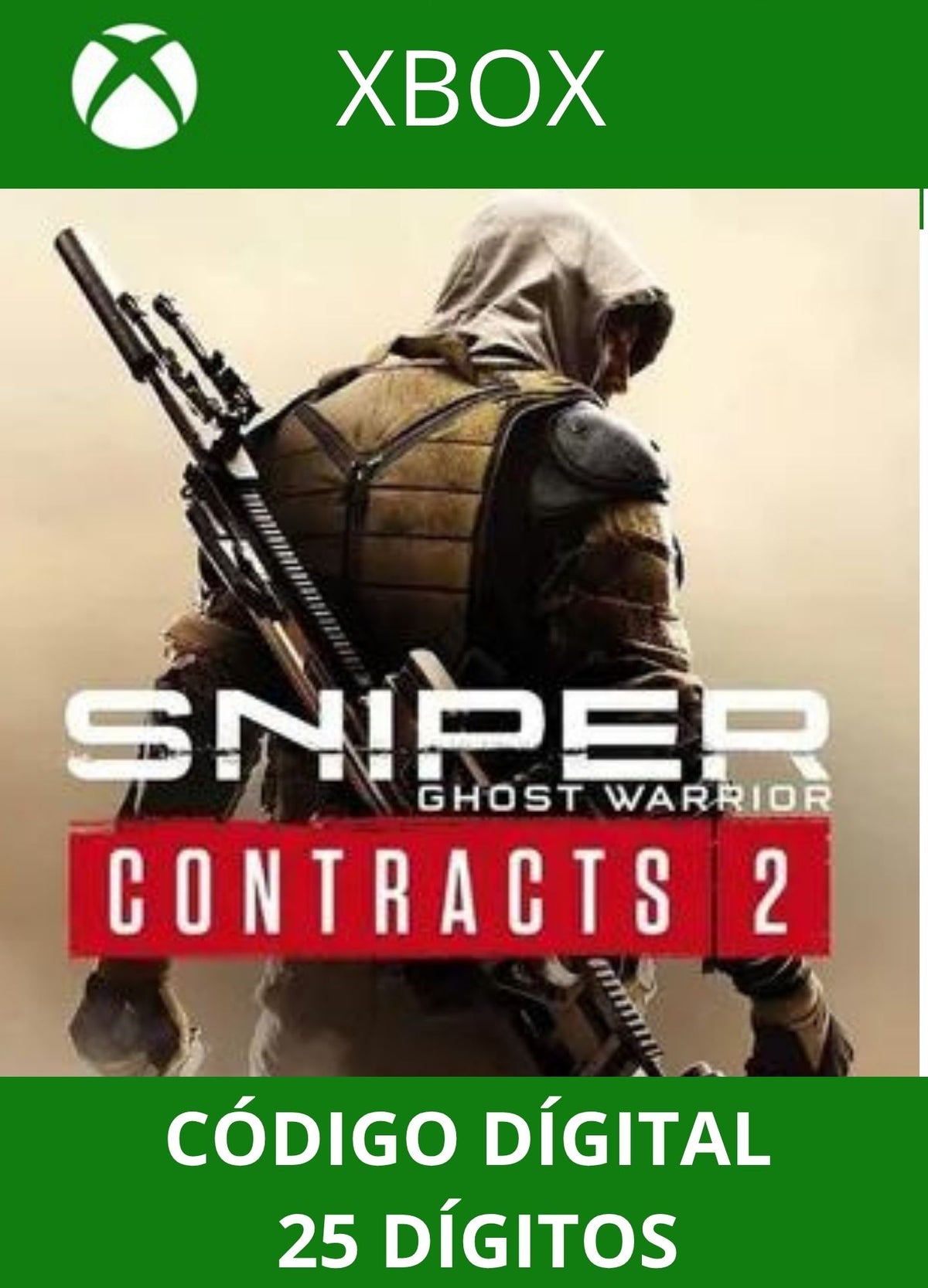 Sniper Ghost Warrior Contracts 2 XBOX ONE/SERIES Código 25 Digítos Região