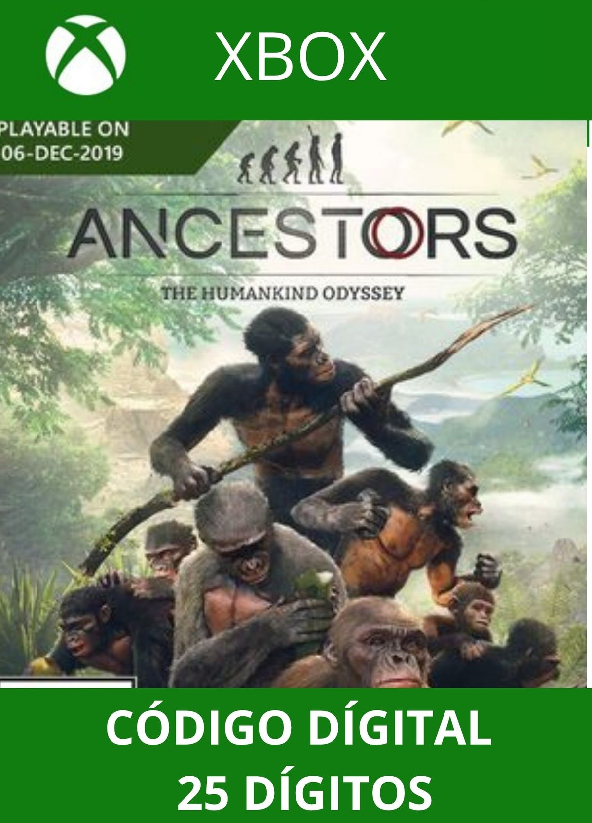 ANCESTORS THE HUMANKIND ODYSSEY XBOX ONE/SERIES Código 25 Digítos Região