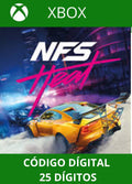 NEED FOR SPEED HEAT XBOX ONE/SERIES Código 25 Digítos Região