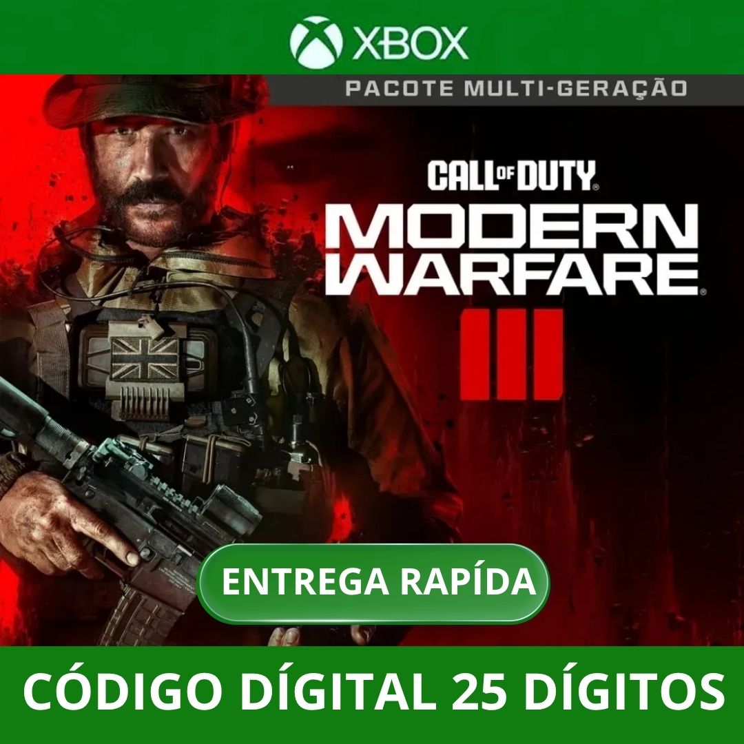 Call of Duty: Modern Warfare III 3 XBOX SERIES/ONE Código 25 Digítos Região