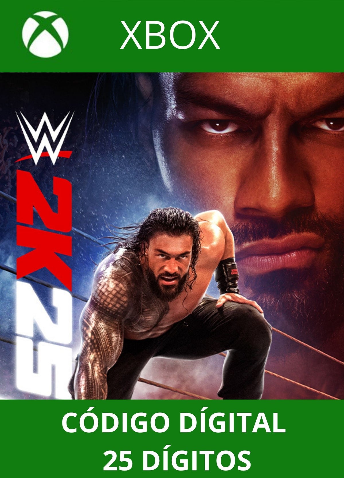 WWE 2K25 XBOX ONE/SERIES Código 25 Digítos Região