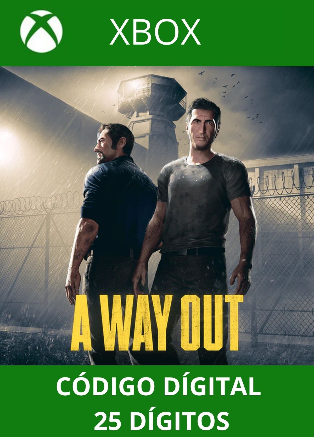 A way out - XBOX ONE/SERIES Código 25 Digítos Região