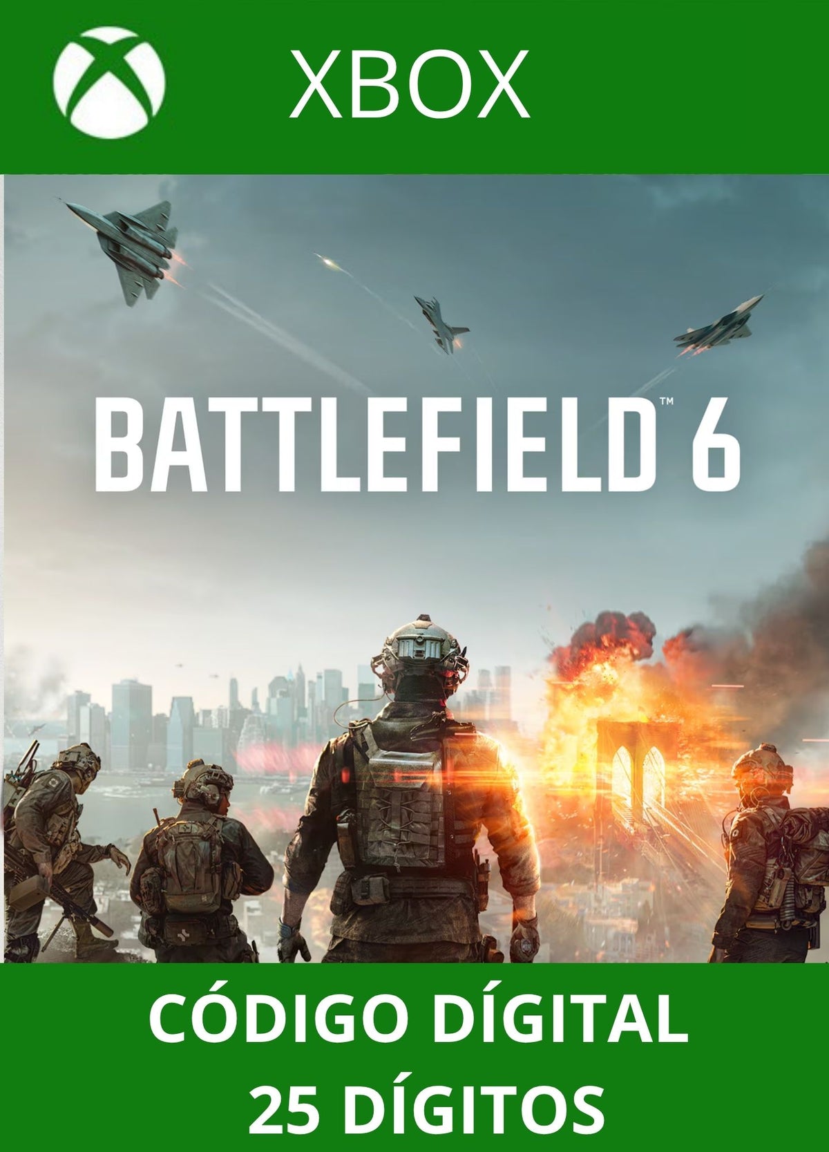 Battlefield 6 Xbox Series S/X Código 25 Digítos Região