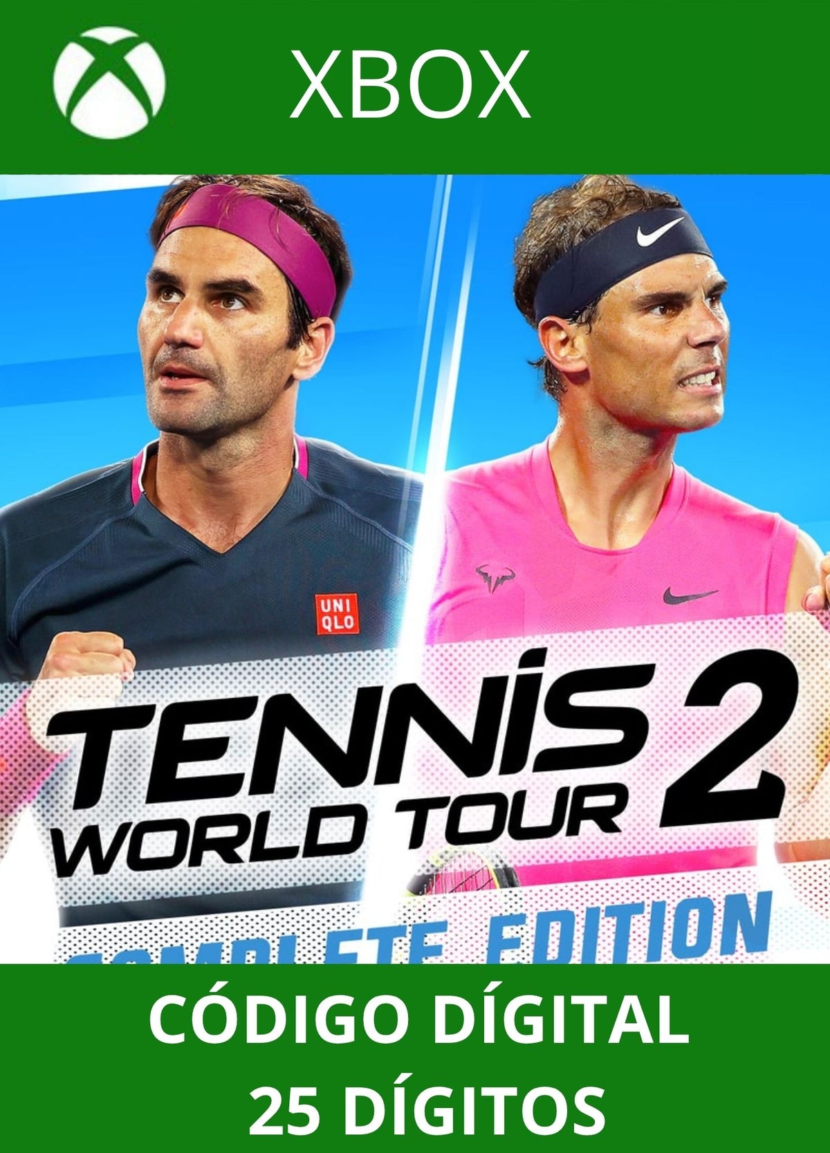 Tennis World Tour 2 XBOX ONE/SERIES Código 25 Digítos Região