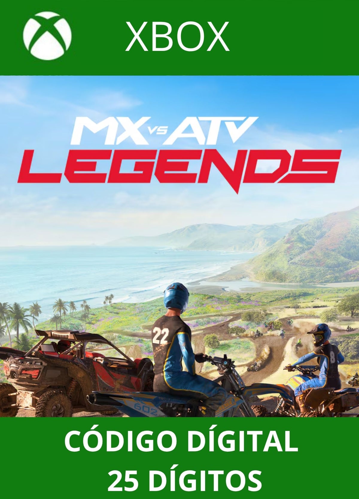 MX vs ATV Legends XBOX ONE/SERIES Código 25 Digítos Região