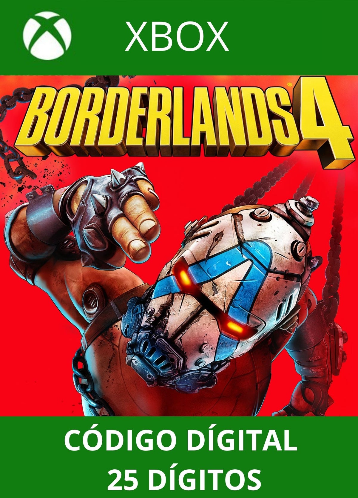 Borderlands 4 SERIES S/X Código 25 Digítos Região