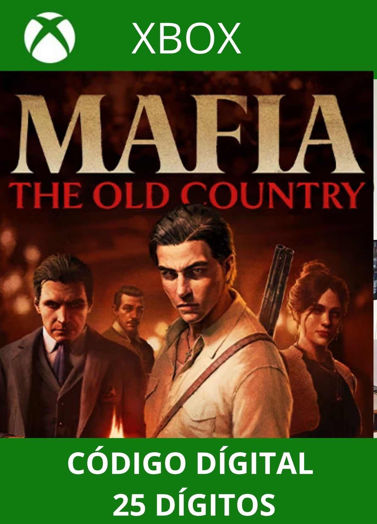 Mafia The Old Coutry SERIES S/X Código 25 Digítos Região