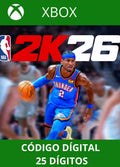 NBA 2K26 Xbox One/Series S/X Código 25 Digítos Região
