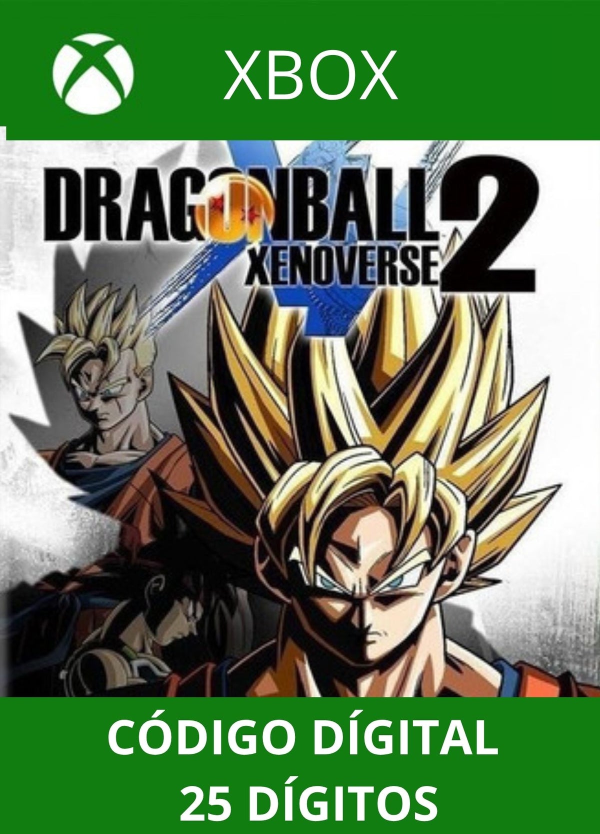 DRAGON BALL Xenoverse 2 XBOX ONE/SERIES Código 25 Digítos Região