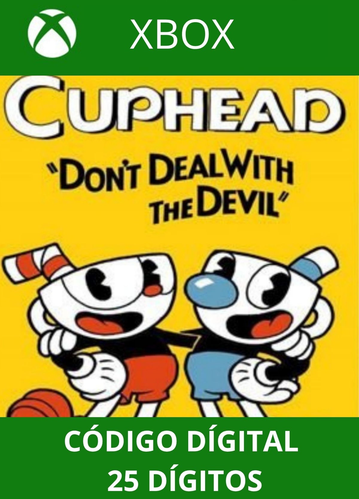 CupHead XBOX ONE/SERIES Código 25 Digítos Região