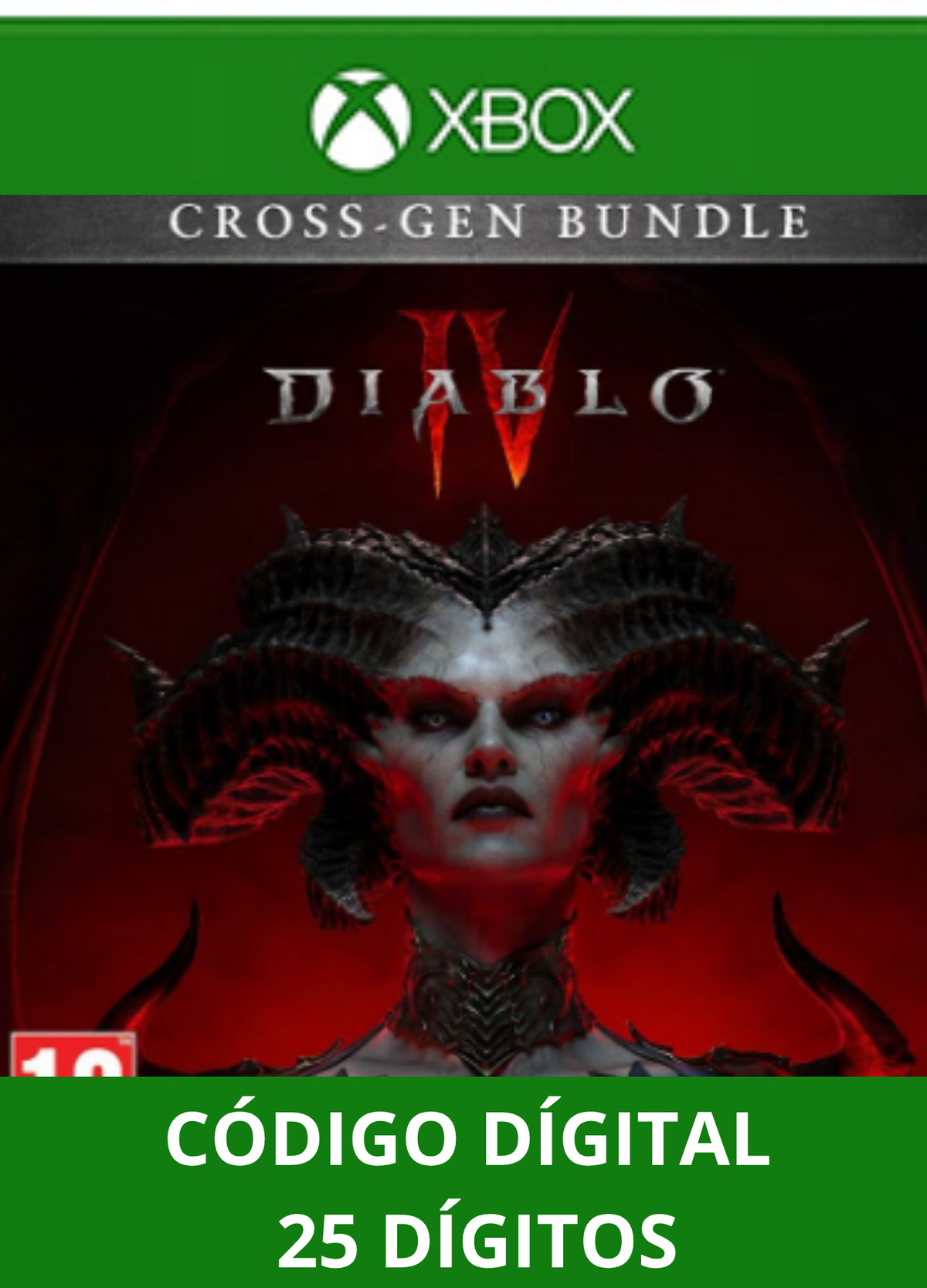 Diablo IV XBOX ONE/SERIES Código 25 Digítos Região