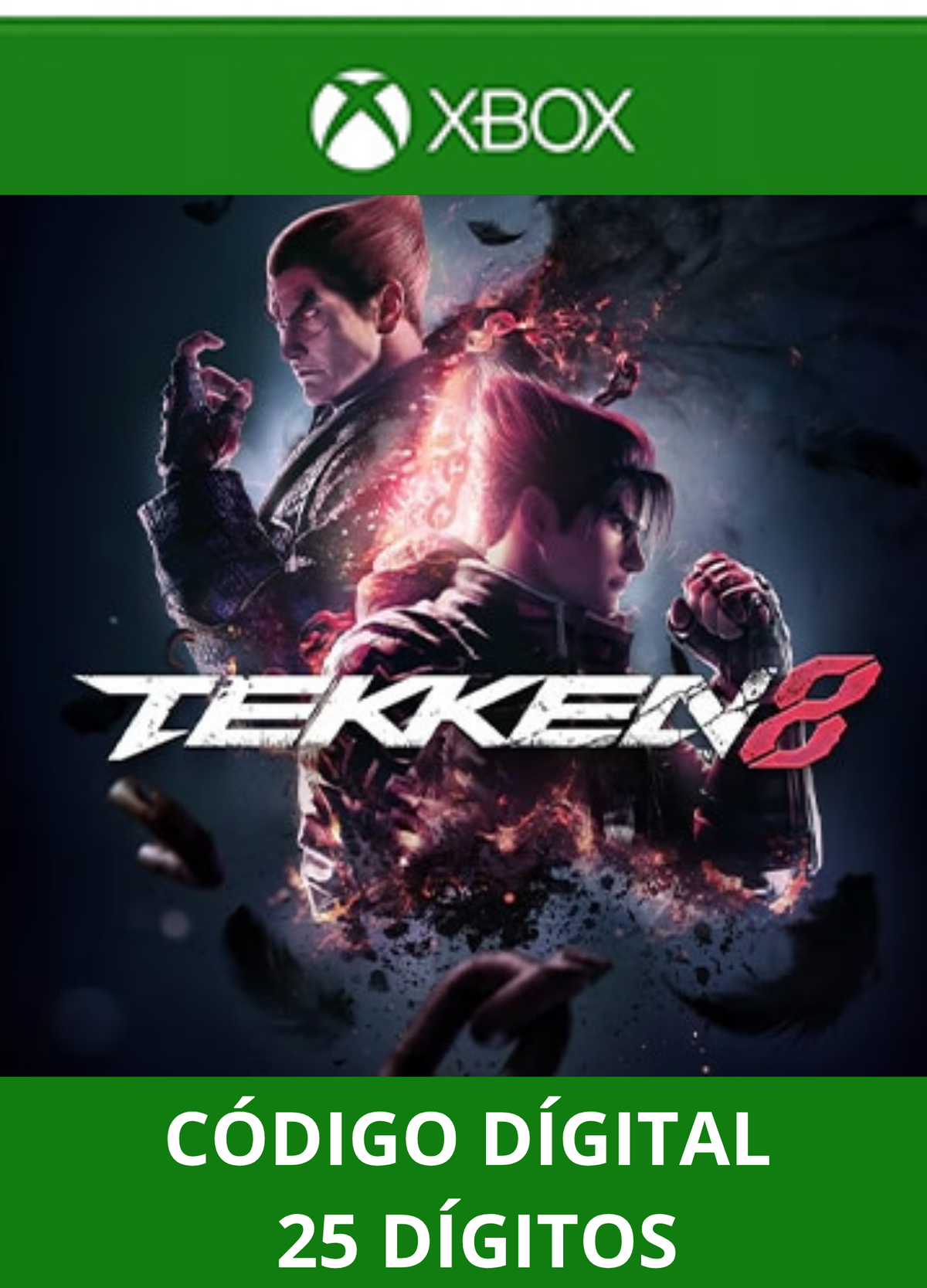TEKKEN 8 XBOX SERIES S/X Código 25 Digítos Região