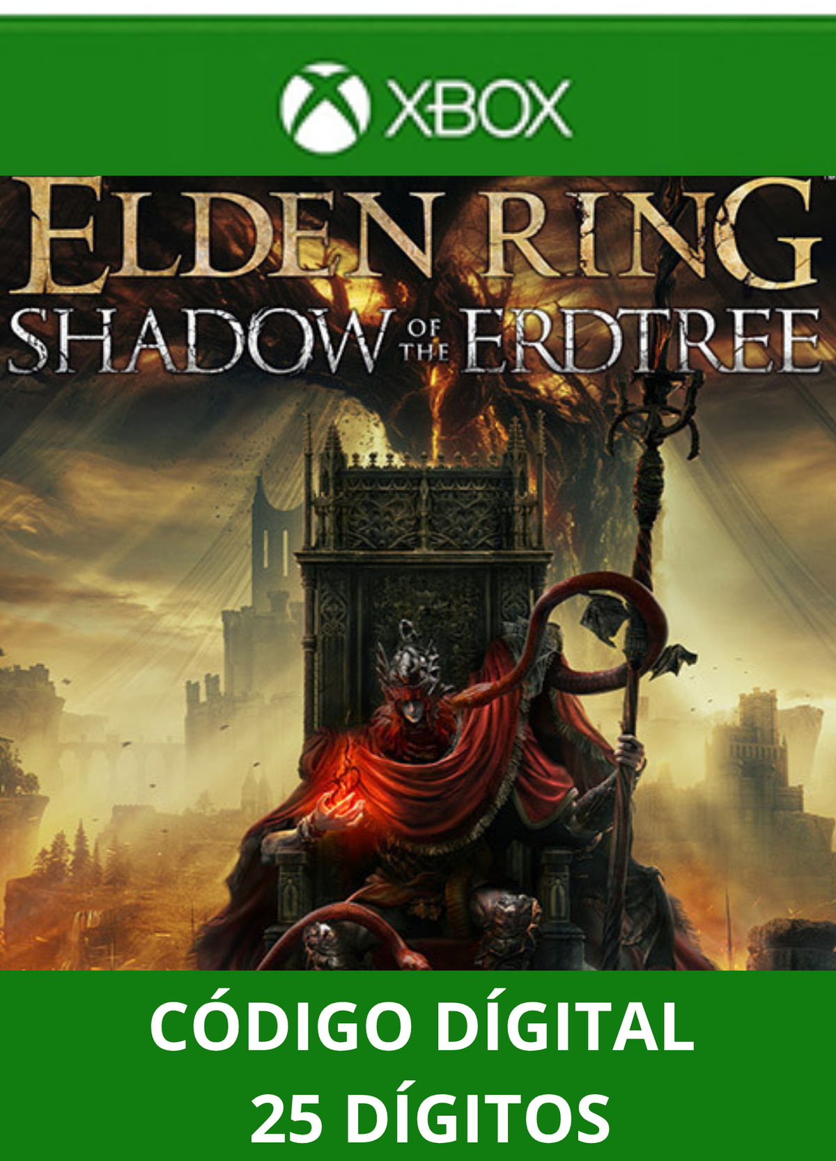 DLC ELDEN RING Shadow of the Erdtree XBOX ONE/SERIES Código 25 Digítos Região